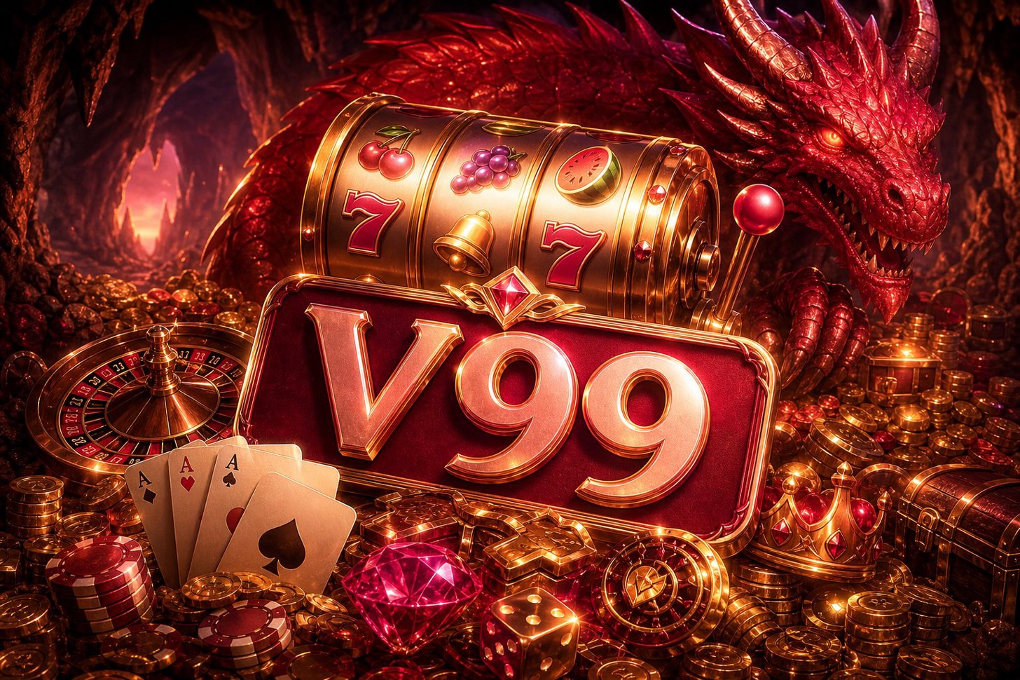 Tampilan halaman depan V99 dengan tombol daftar gratis